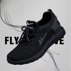Giày Thể Thao Nam Lưới Thoáng Khí Giày Chạy Bộ Đế Mềm Chống Trượt Giày Làm Việc Thời Trang Giày Bệt Giày Thể Thao