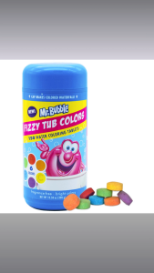 Mr. Bubble Fiji Tub Colors Baby Bath Paint Case 300g – Fun & Safe Bath Foam Colors for Kids Sensory Play 6 Colors