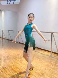 Womens Kids Tassel Dress Latin Dance Clothes Exercise Clothing Fancy Suit New Arrival 2024 Performance Costume Performance Wear