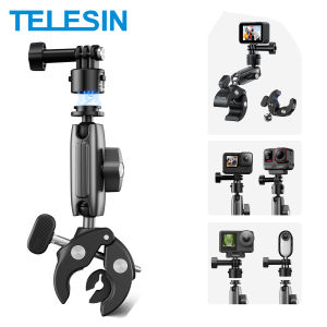 Cần Xoay Đa Năng TELESIN Quick Release Magic Arm 360 °   Kẹp Siêu Hợp Kim Nhôm Cho Máy Ảnh GoPro Camera Hành Động Xe Đạp Xe Máy