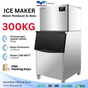 MASHIH PEMBUAT ES BATU KRISTAL 300-500kg/DAY ICE CUBE MAKER MACHINE BIG CAPACITY