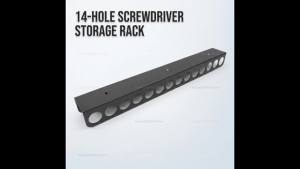 Garage Wall Mount Tool Organizer Rack for Screwdriver Pliers Storage Metal Multifunctional Tool Holder