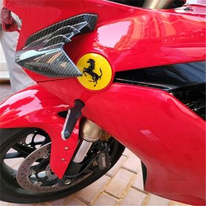 Dedicated to Qianjiang Motorcycle 2022 Old and New Race 600/400 Modified Ferrari Logo 350 Yellow Model