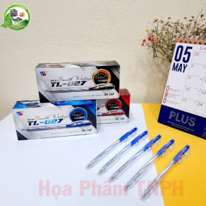 Bút Bi Thiên Long TL- 027 Chính Hãng Hộp 20 Chiếc 3 Màu Đầu Bi Thụy Sĩ Cao Cấp 05mm Nét Viết Êm Trơn Mực Ra Đều Và Liên Tục Kiểu Dáng Đẹp Tiết Kiệm Thân Thiện Với Môi Trường Smooth Writing