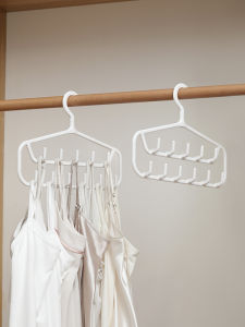 Multi-Functional Rotatable Hanger for Underwear Nightgown Sling Double Layer 11 Hooks Closet Home Use Student Dormitory Storage Rack