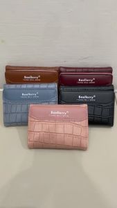 Baellerry Dompet Uang Wanita Tiga Lipat N8322: Desain Stylish & Bahan Sintetis Lembut