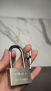 GEMBOK CHROME ASLI WILMER 60 MM TAHAN KARAT BAHAN TEBAL TAHAN GERGAJI GAGANG PANJANG/PENDEK