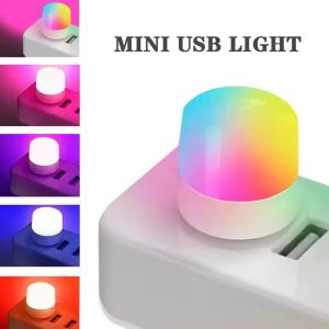 Feelife Mini USB Plug Lamp LED Eye Protection Reading Light Computer Mobile Power Charging USB Small Book Lamp Round Night Light