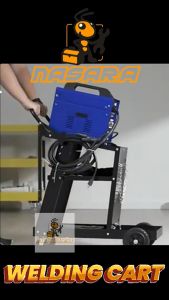 Nasara Heavy Duty 3 Tier Welding Cart Trolley Machine Set Max Load 120KG For MIG TIG ARC Plasma Cutter / Troli Welding / 烧焊推车