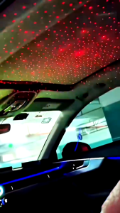 【MY STOCK】Retractable 4-in-1 Fast Car Charger with Starlight Ceiling Projection 120W Super Fast Charging for iPhone Android Dual USB-C & iOS Ports Car Adapter