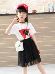 Váy Ngắn Lưới Mùa Xuân Hè Mới Cho Bé Gái Váy Công Chúa Xếp Ly Chữ a Váy Ngắn Xếp Ly Phong Cách Hàn Quốc Cho Trẻ Em