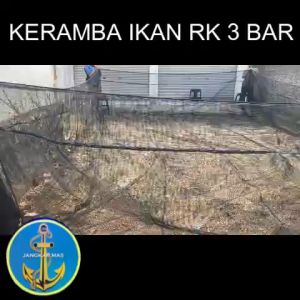 JangkaMas - Keramba Apung Keramba Ikan RK 3 Bar (triple Trac) siap pakai ukuran 7x5x15
