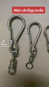 móc xoay chó mèo inox. móc chống xoắn chó inox móc đa năng