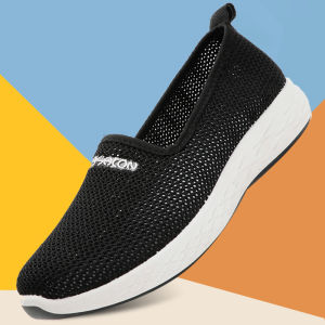 รองเท้าแตะผู้หญิงพื้นแบนระบายอากาศแบบสวมสบายสำหรับฤดูร้อน รองเท้าแตะแบบสวมสบาย พื้นนุ่ม ตาข่าย รองเท้าผ้าอีสาน