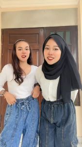 Celana Wanita Jogger Cargo Jumbo Premium Model Saku Cargo Pants Denim Big Size