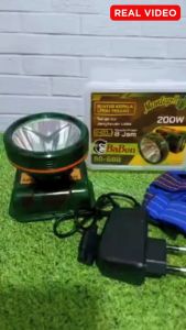 Senter Kepala 200 Watt PREMIUM BaBon BB-688 GRATIS JAM TANGAN