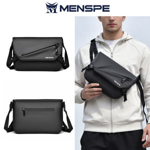 MENSPE Mens Bag Shoulder Messenger Bag Waterproof Sling Crossbody Bag Business Bag Multi-Layer Pocket Business Cashier Bag