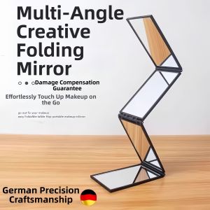 Rear View Portable Folding Square Mirror