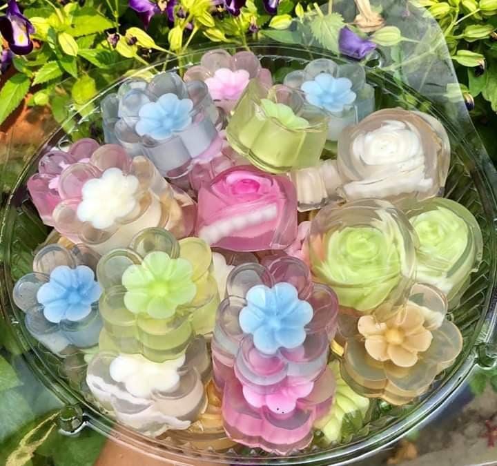 Bộ 30 khuôn hoa silicon mẹ con mix 3 loại hoa hồng , cúc sứ hàng đẹp ...