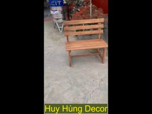 Ghế Băng Gỗ Tựa Lưng Cao Cấp Thiết Kế Sang Trọng Chắc Chắn