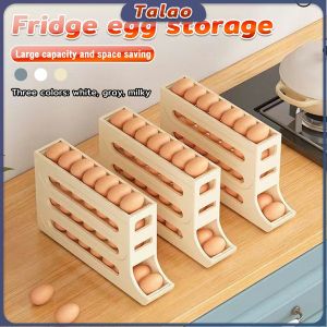 Talao Kitchen Egg Tray 4 Tier Refrigerator Egg Storage Rack Large Capacity Dedicated Egg Carton