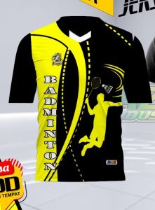 JERSEY BADMINTON MOTIF BARU BISA PAKE NAMA SENDIRI