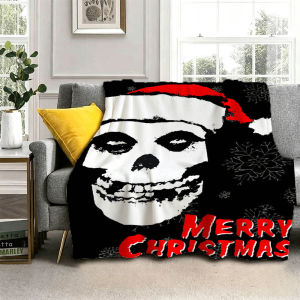 Beast Kingdom | 3D Music M-Mis-fits Horror Band Star Flannel Blanket Soft Throw Blanket Art For Home Decor Bedroom Bed Sofa Picnic Fans Gifts
