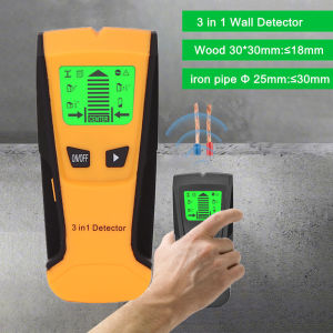 3 In 1 Metal Detector Find Metal Wood Studs AC Voltage Live Wire Detect Wall Scanner Electric Box Finder Wall Detector TH210