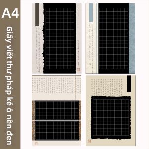ZOUMUBAI | Giấy Viết Thư Pháp Phong Cách Truyền Thống A4 Kẻ Sọc 1.5cm