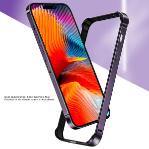 Aluminum Frame Metal Bumper Frame Slim Hard Case Cover for iPhone 16 15 14 13 12 11 Pro Max X XR Xs Max