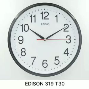 Jam Dinding Edison Sweep ES EQ 319 T30 Timbul Diameter 310mm 31cm