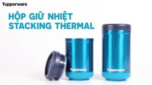 Hộp Giữ Nhiệt Tupperware Ủ Cháo Chưng Yến Stacking Thermal 375ml & 475ml  - Tupperware Mall Chợ Lớn