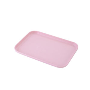 Suomi 3 Colors Wheat Straw Tray Unbreakable Lightweight Dinner Dishes for Restaurant Kitchen Hotel School Lunch