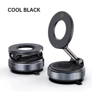 Vacuum Suction MagSafe Car Mount Strong Magnetic Dashboard Holder 360° Adjustable Foldable Arm for iPhone GPS Navigation Hands