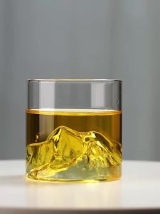 Nexlent 180 ml Japanese Style Transparent Glass Cup Whisky Wine Heat Resistant Glass Mug