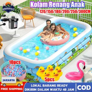 (Dikirim Dari Jakarta) Kolam Renang Karet Anak Dewasa Keluarga Ukuran 1.2 Sampai 1.5 Meter Jumbo Besar Mandi Bola Murah Inflatable Swimming Pool For Kids / Kolam Renang Anak / Kolam Renang Karet