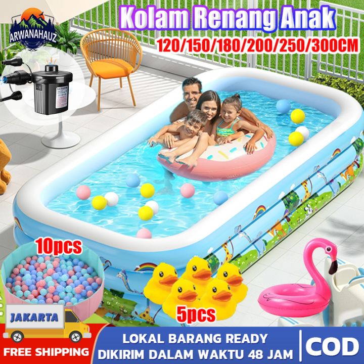 (Dikirim Dari Jakarta) Kolam Renang Karet Anak Dewasa Keluarga Ukuran 1