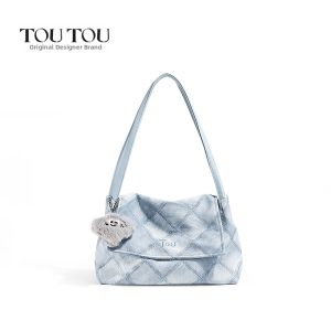 TOUTOU | Original Water Washed Denim Gradient Tote Bag