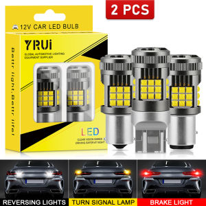 Yirui 2pcs Automobile Accessory LED Canbus 3030 36SMD Turn Signal Light Anti-strobe 1156 1157 7440 7443 With Fan Tail Brake Bulb