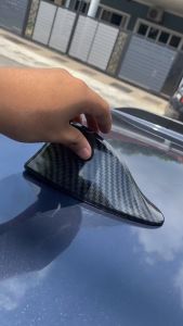 BMW Design Aerodynamic Diffuser Sport Shark Fin Roof FM AM Antenna Cover Car Accessories Aksesori Kereta