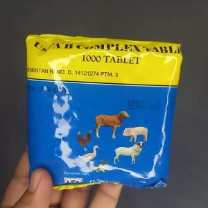 Vitamin B Komplek Complex Kompleks USFA 1000 Tablet Butir Ayam Babi Kambing Domba Itik Sapi
