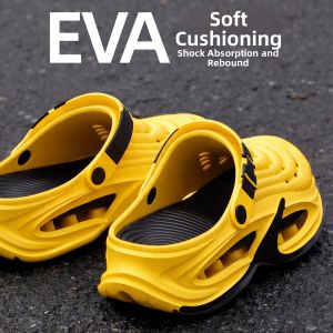 BAIMUQINGCHEN | Outdoor Waterproof Breathable Anti-slip Anti-odor EVA Thick Sole Mens Clog