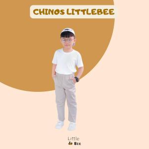 Celana Panjang Anak Chinos Littlebee Warna Cream Size 1-5 Tahun