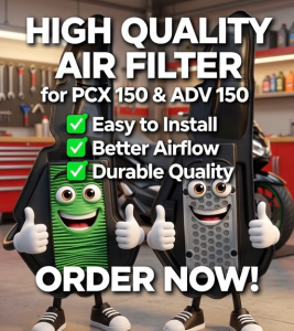 EM Air Filter for PCX 125/PCX 150/ADV 150 - High Quality Motorcycle Air Filter