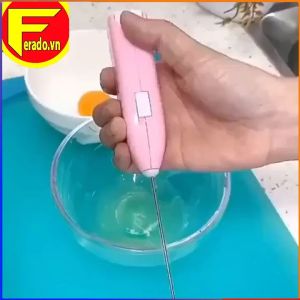 Máy pha chế tạo bọt cà phê cầm tay tiện lợi - cây đánh trứng đánh kem cafe trà sữa tự động sử dụng pin 2A