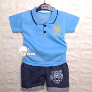 JOVA BAJU BAYI LAKI-LAKI SETELAN ANAK COWO LUCU STELAN COWOK 6 12 BULAN KEREN TRENDY KEKINIAN KERAH WANGKI K3NZ0