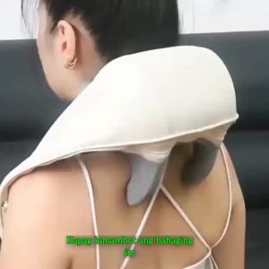 Cordless Neck Shoulder Massager with Heat - 4D Deep Tissue Shiatsu Kneading Pain Relief Rechargeable Wireless