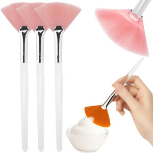 3/9 Pieces Facial Fan Mask Brushes Soft Mask Brush Applicator Esthetician Facial Mask Brushes For Women Girls Cosmetic Tools