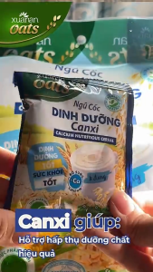 Combo 2 Túi Ngũ cốc Dinh dưỡng Canxi (ít đường) Xuân An Túi 400g