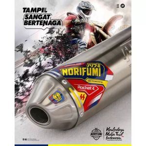 KNALPOT RACING NORIFUMI POWERFULL KLX150 DTRACKER CRF150L WR155 BISA UNTUK CROSS TRAIL SUPERMOTO BISA COD